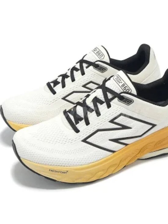 New Balance Mens Fresh Foam X 860 V14 Men\'s Sea Salt/Angora/Dried Apricot 7.5 M main image 5